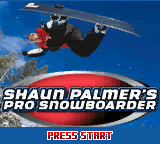 Shaun Palmer's Pro Snowboarder (USA) Title Screen